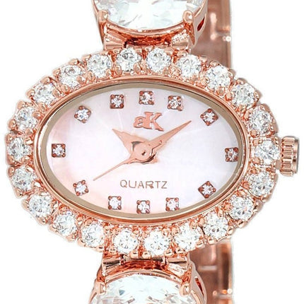 Adee Kaye Fancy Collection Kristallaccenter Pärlemorskiva Quartz AK2730-R Damklocka