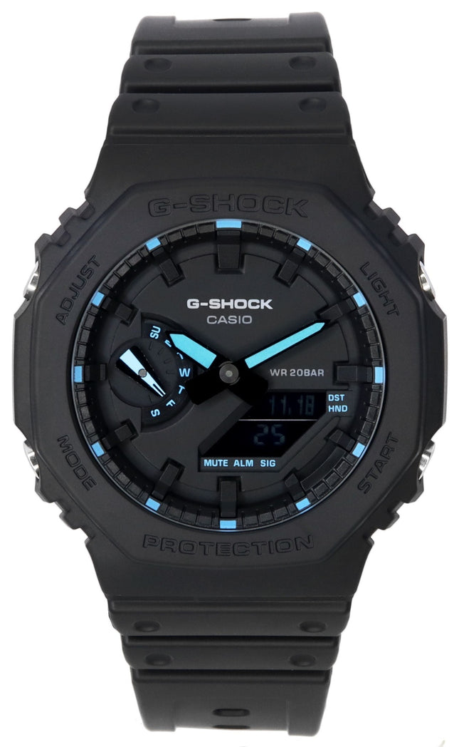 Casio G-Shock Neon Accent Analog Digital Quartz GA-2100-1A2 GA2100-1A2 200M herrklocka