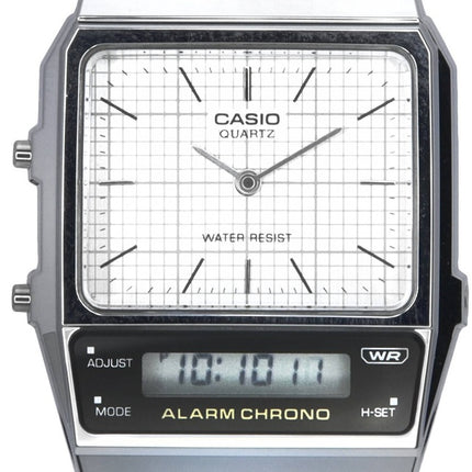 Casio Vintage Analog Digital White Dial Quartz AQ-800E-7A AQ800E-7 unisexklocka