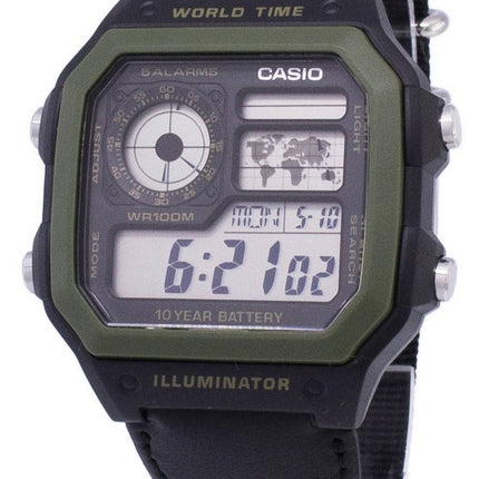 Casio Youth Series Digital World Time AE-1200WHB-1BVDF AE-1200WHB-1BV herrklocka
