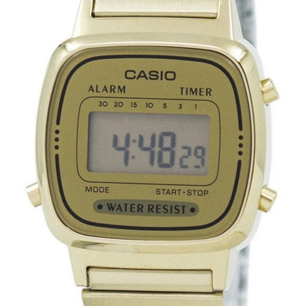 Casio digital larmtimer i rostfritt stål LA670WGA-9DF LA670WGA-9 damklocka