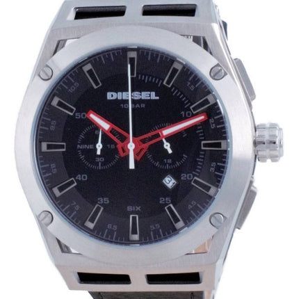 Diesel Tidsram Kronograf Läder Quartz DZ4543 100M herrklocka