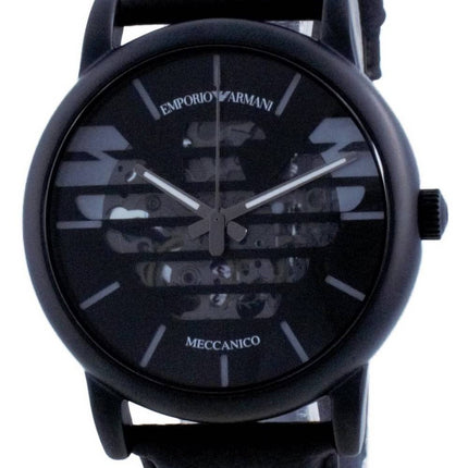 Emporio Armani Luigi Skeleton Läder Automatisk AR60032 Herrklocka
