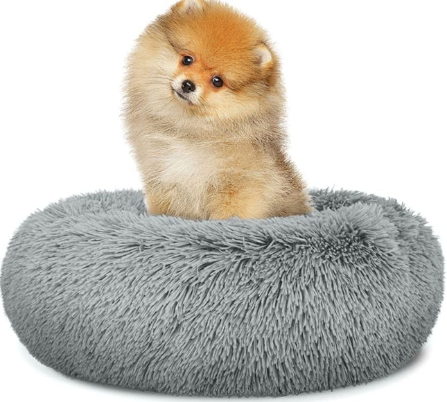 FURVEO - Universal plysseng til hunde og katte, 40 cm - lysegrå