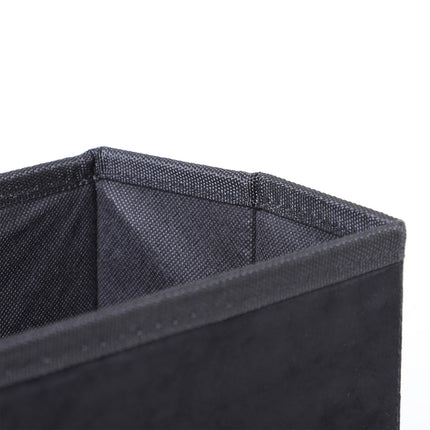 PAWROOM - Pet Stairs Foldbar Kattetrappe/Hundetrappe Med 3 Trin Og Opbevaringsplads, Til Katte Og Hunde, Mdf, Sort, 40X54X48Cm