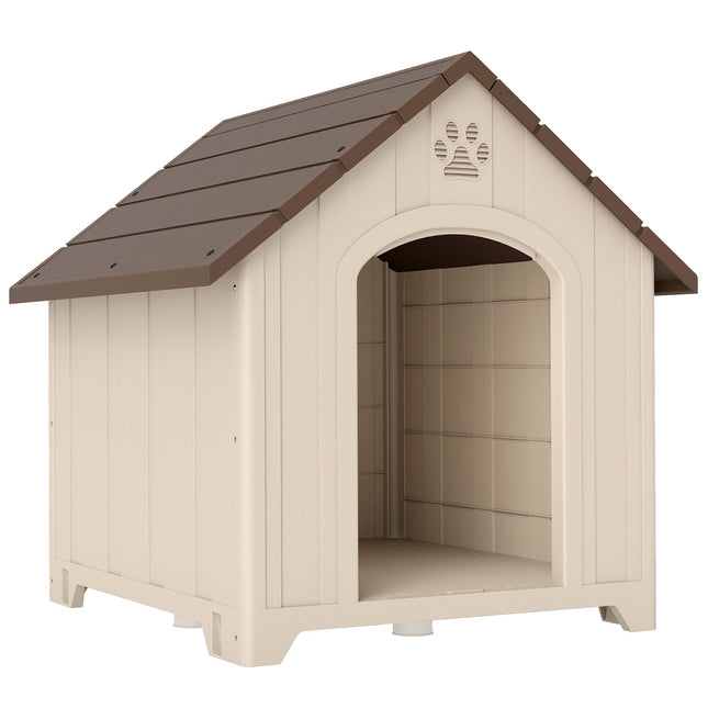 PAWROOM - Vejrbestandigt hundehus 88 x 79 x 89 cm, hævet gulv