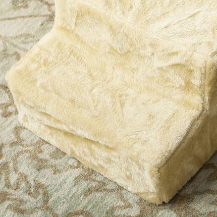 PAWROOM - Pet stairs 3 steps, 35 cm, plush, for cats/dogs up to 4.5 kg