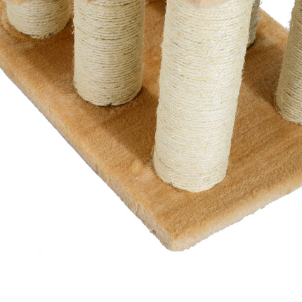 PAWROOM - Dyretrapper Til Katte Og Hunde 3-Trins Hundetrapper, Plys, Creme, 45X35X34 Cm