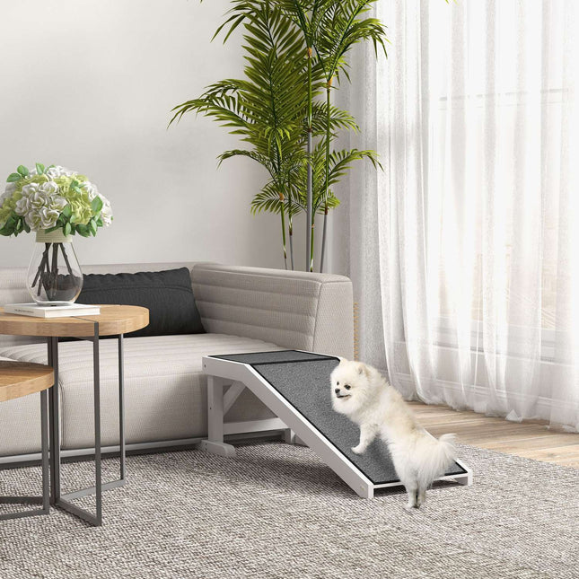 PAWROOM - Dog ramp with non-slip mat, pine, 30 kg capacity