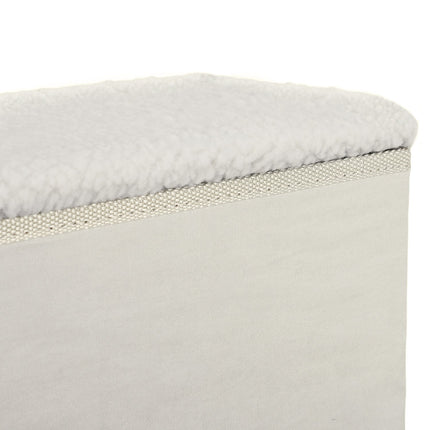 PAWROOM - Pet Stairs Foldbar Kattetrappe/Hundetrappe Med 3 Trin Og Opbevaringsplads, Til Katte Og Hunde, Mdf, Hvid, 40X54X48Cm
