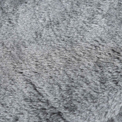 PAWROOM - Kæledyrstrapper 4-Trins Hunderampe Med Aftageligt Dæksel, Kattetrappe, Spånplade, Plys, Grå, 60X35X44Cm
