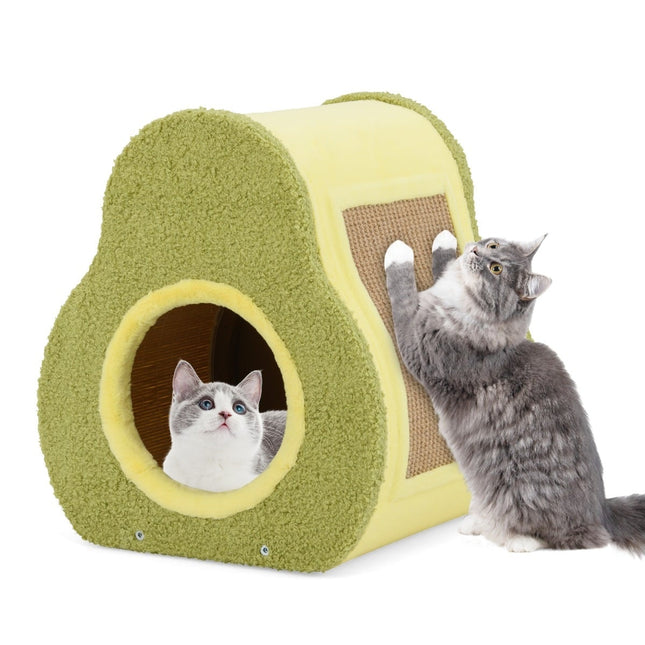 PAWROOM - Kattehus med jute kradsebræt og bjergtag