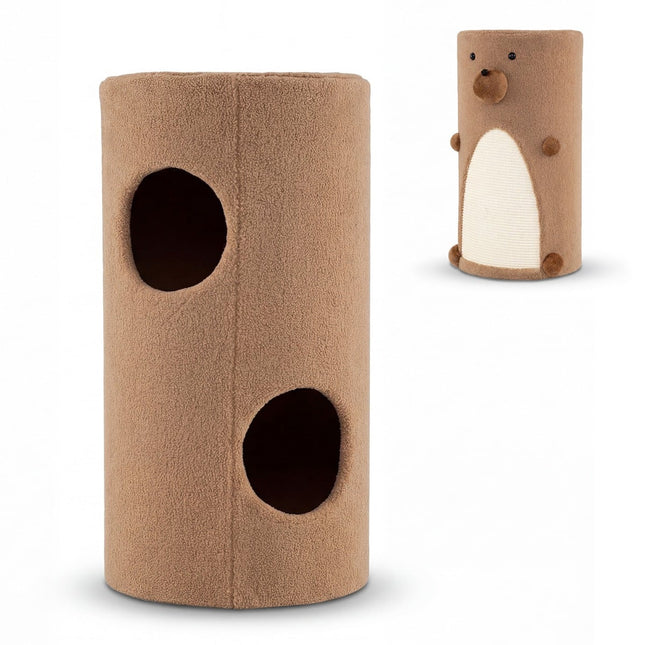 PAWROOM - 2-etagers kattehus med sisal kradsemåtte og gemmestedshule