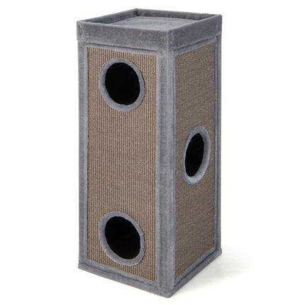 PAWROOM - Cat Condo with 4 Levels, 99 cm, Sisal Scratch Posts