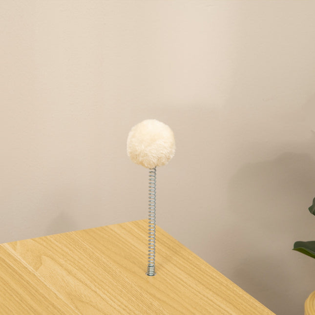PAWROOM - Kattehus I Tv-Design, Legebold & Pude Medfølger, Kattekurv, Eg/Beige/Hvid, 50X28X43Cm