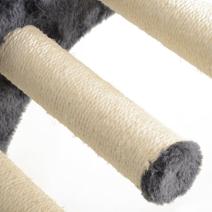 PAWROOM - Cat Climbing Wall Set with Hammock, Dark Grey, 4-Piece