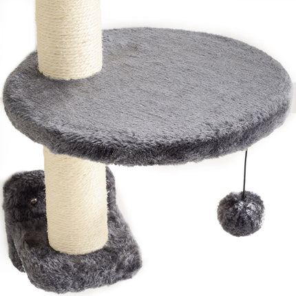 PAWROOM - Cat Climbing Wall Set with Hammock, Dark Grey, 4-Piece