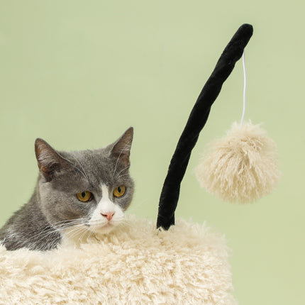 PAWROOM - Cat tree with scratching post, tunnel, for cats up to 5 kg