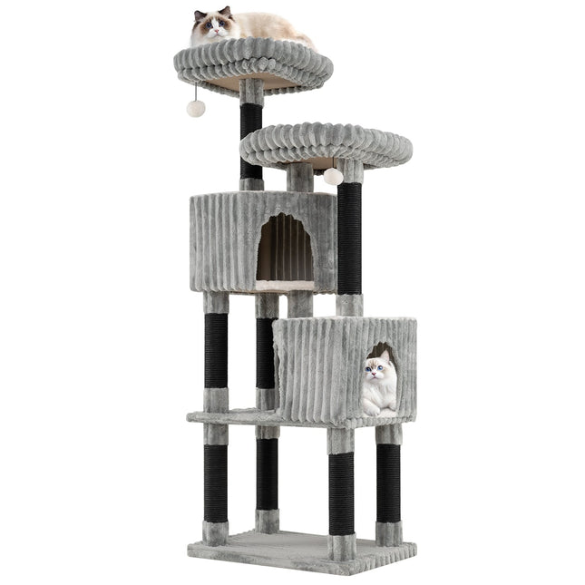 PAWROOM - Højt kradsetræ med 2 huler, senge, kradsetræer, 156 cm