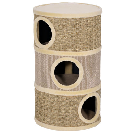PAWROOM - Kattetårn, 79 cm, 3-etagers sisal kradsetræ