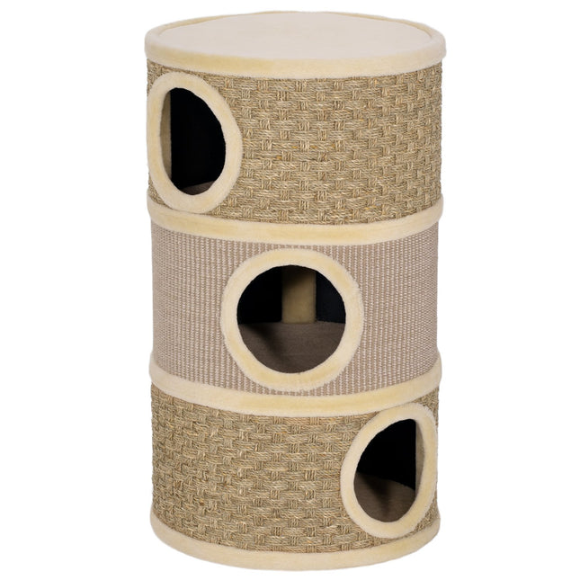 PAWROOM - Kattetårn, 79 cm, 3-etagers sisal kradsetræ