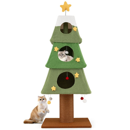 PAWROOM - Julekrudstræ med sisalstolpe, 162 cm, grøn