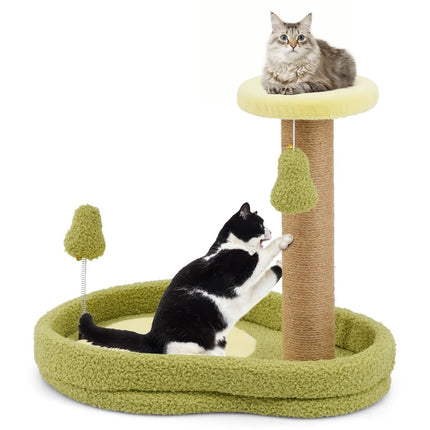 PAWROOM - Cat Tree with Jute Posts and Avocado Toy, 50cm
