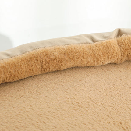 PAWROOM - Kradbestol 86 cm kattetræ med hoppeplatform, seng, legebold, kattekradsestolpe med jute kradsestolpe, til katte op til 7 kg, kaffe