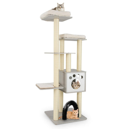 PAWROOM - 176 cm kattetræ med platforme, hule og kradsestolper