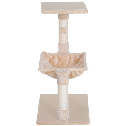 PAWROOM - Cat tree scratching post with sisal and plush hammock 50cm