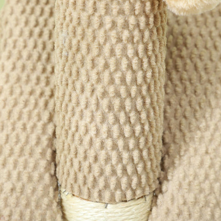 PAWROOM - Kradbestol, 54 cm kradsestolpe, sisal kat kradsestolpe med legebold, kradsestolpe til katte, kat kradsemøbel, indendørs, creme hvid