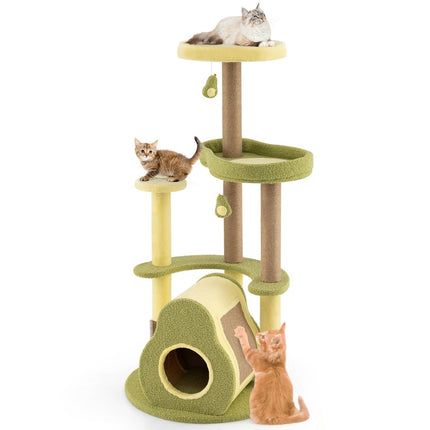 PAWROOM - Kradsetræ i flere niveauer med privat lejlighed, 59x59x125 cm