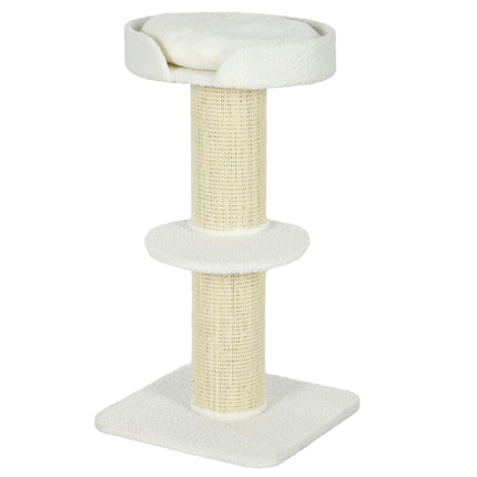 PAWROOM - Cat Tree with Bed, 91cm, Lambswool, Cream