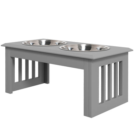 PAWROOM - Raised pet bowls, stainless steel, easy to clean, 2L capacity