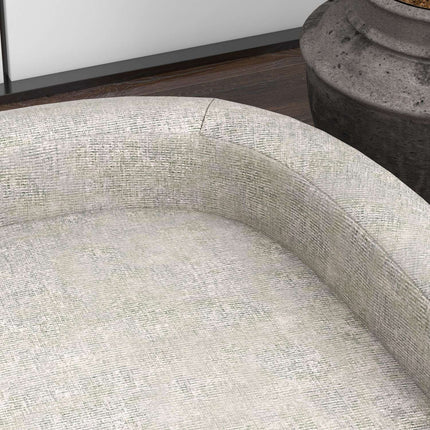 PAWROOM - Dog sofa with cushion, raised design and wooden legs, gray