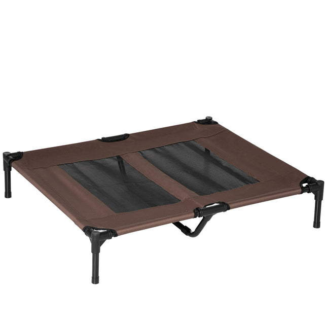 PAWROOM - Hundeseng Udendørs Soveplads, Hundeseng & Hundesofa, Kaffebrun, 92X76X18Cm