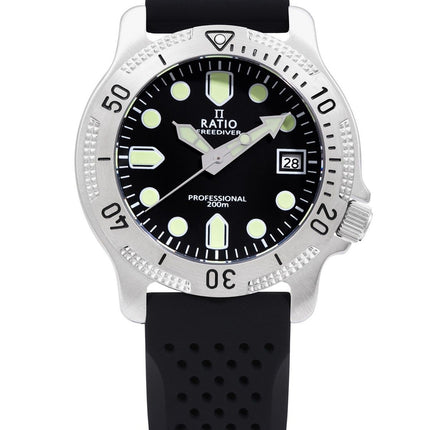 Ratio FreeDiver Professional Sapphire Black Dial Quartz RTF021 200M herrklocka