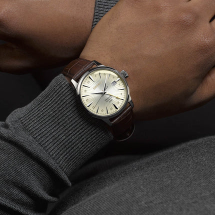 SEIKO PRESAGE Mod. COCKTAIL AUTOMATIC - LEATHER, CREAM