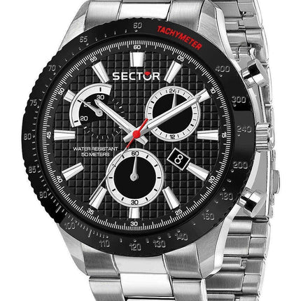 Sector 270 Chronograph Rostfritt stål Svart Urtavla Quartz R3273778002 Herrklocka