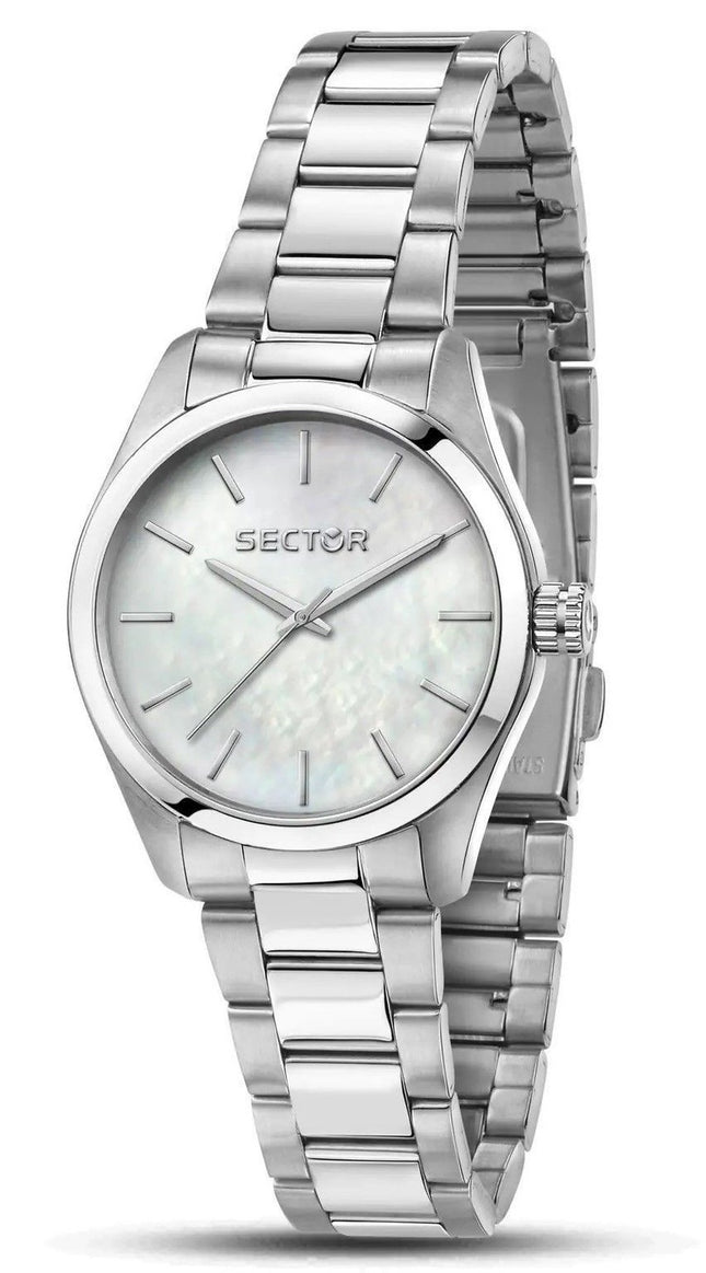 Sector 270 Just Time Rostfritt stål Pärlemorskiva Quartz R3253578510 Damklocka