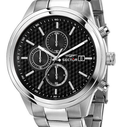 Sector 670 Chronograph Rostfritt stål Svart Urtavla Quartz R3273740002 Herrklocka