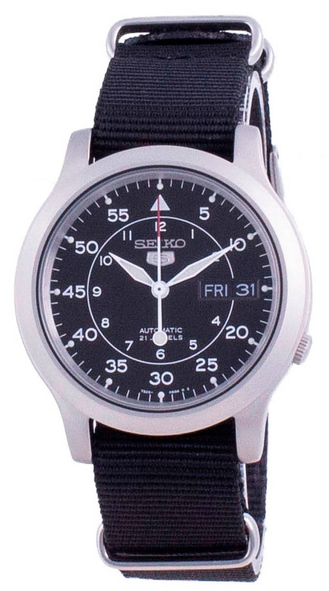 Seiko 5 Military SNK809K2-var-NATOS13 herrklocka med automatisk nylonrem