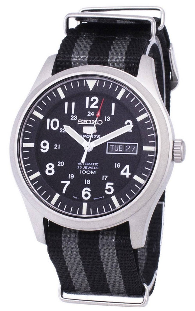 Seiko 5 Sports Automatisk Nato-rem SNZG15K1-var-NATO1 herrklocka