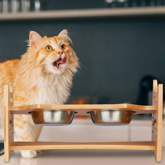 TASSORA - Height-adjustable feeding station for cats