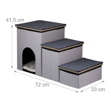 TASSORA - Hundetrappe 3 trin med behagelig højde