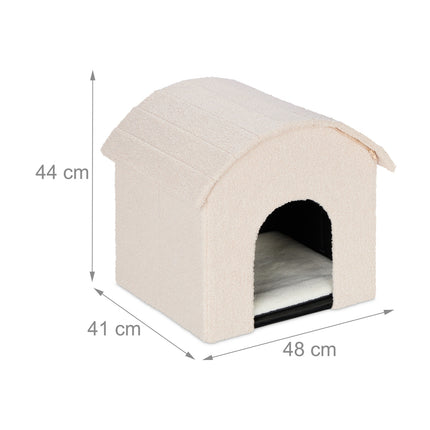 TASSORA - Beige cat pit with scratching surface