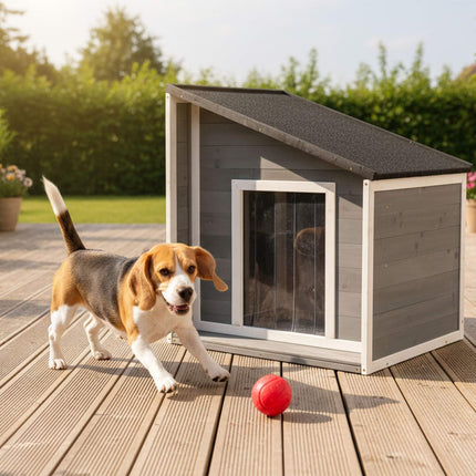 TASSORA - Hundehus med foldbart, vejrbestandigt tag