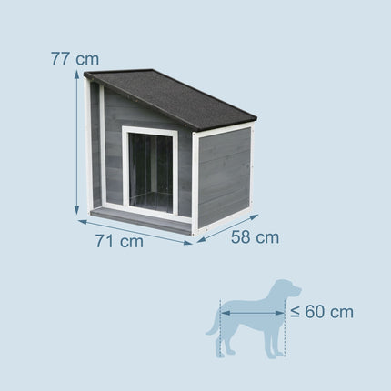 TASSORA - Hundehus med foldbart, vejrbestandigt tag