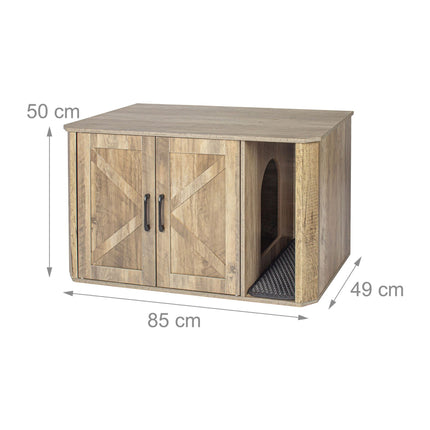 TASSORA - Cat Litter Cabinet - Discreet, Spacious, Multi-Functional