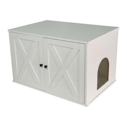 TASSORA - Cat Litter Cabinet with Side Entrance and Divider